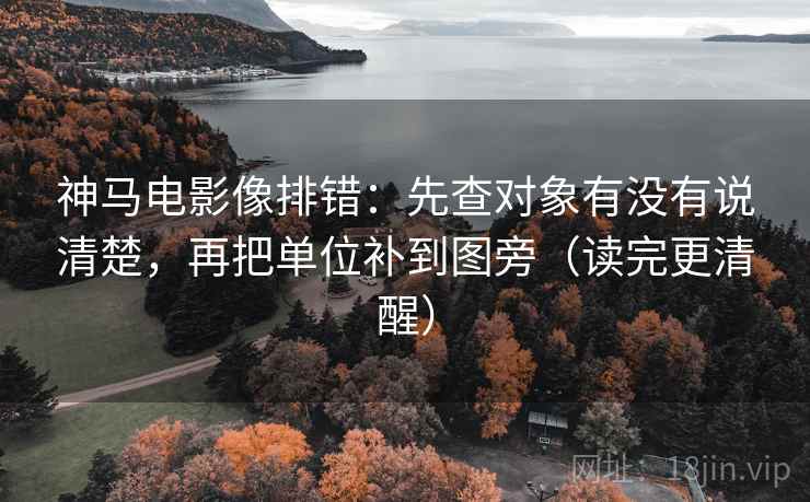 神马电影像排错：先查对象有没有说清楚，再把单位补到图旁（读完更清醒）